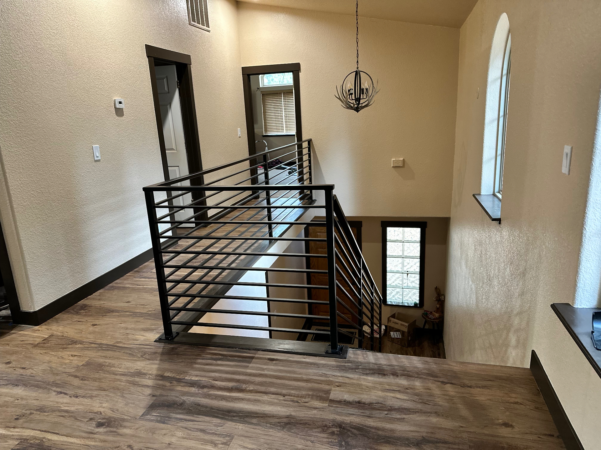 Upper Landing Horizontal Railing