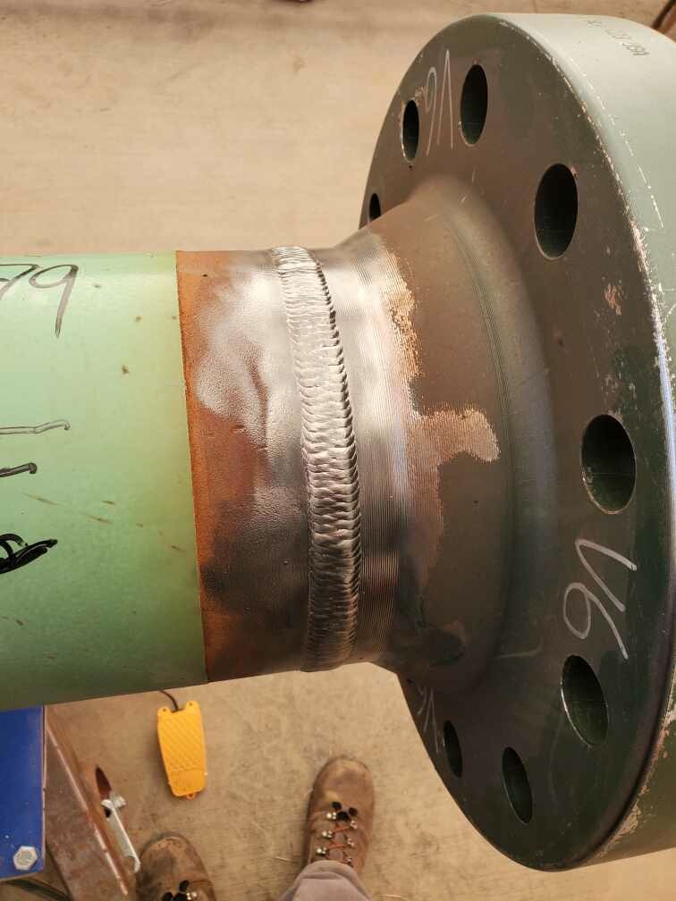 Pipe-to-Flange TIG Weld