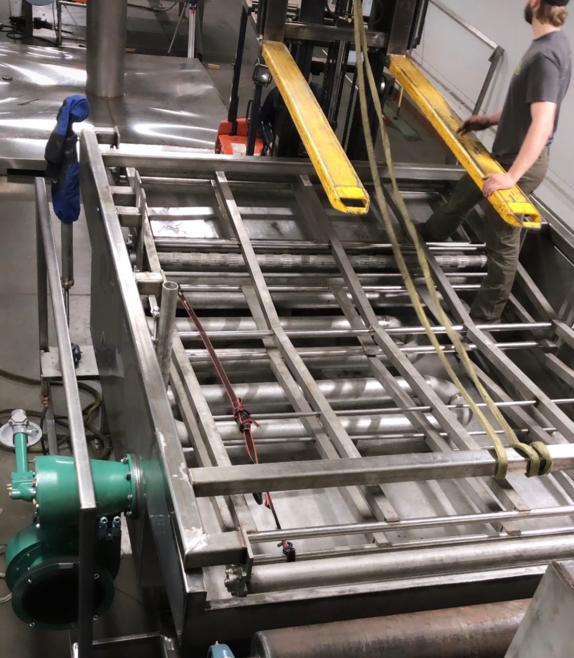 Large Stainless Industrial Conveyor Frame