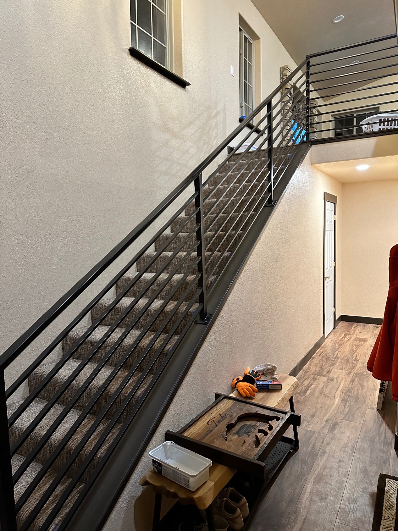 Horizontal-Bar Railing — Entry & Landing