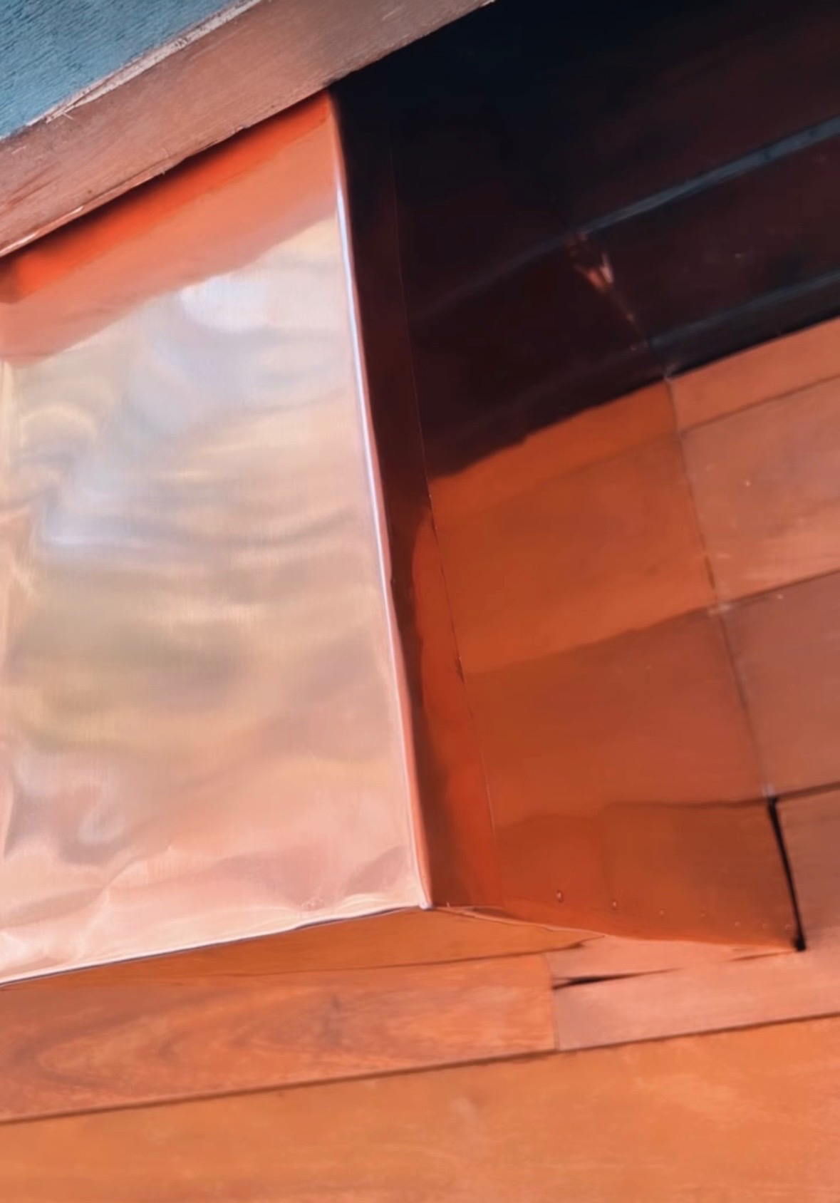 Hand-Formed Copper Flashing Detail